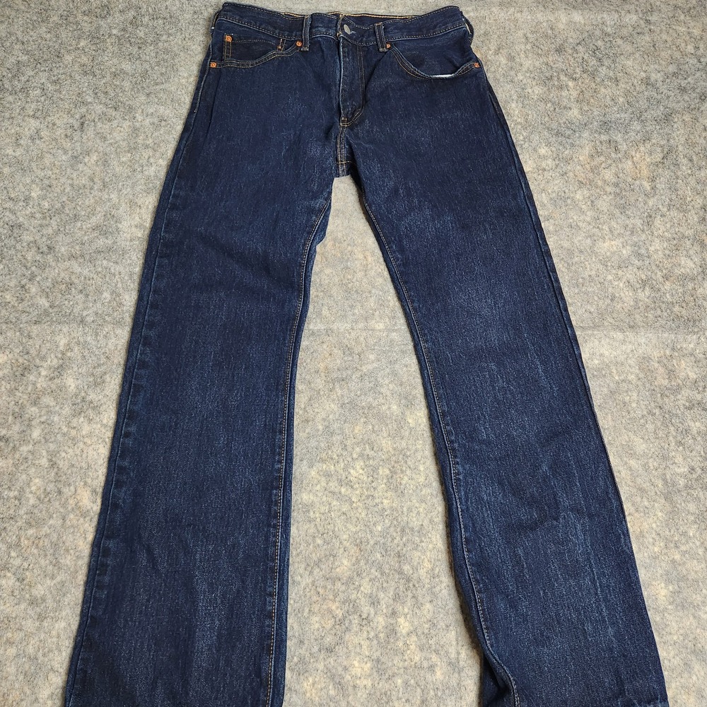 Levis 517 Bootcut Jeans Men 33x31 Blue Dark Wash Denim Utility Grunge Mid Rise
